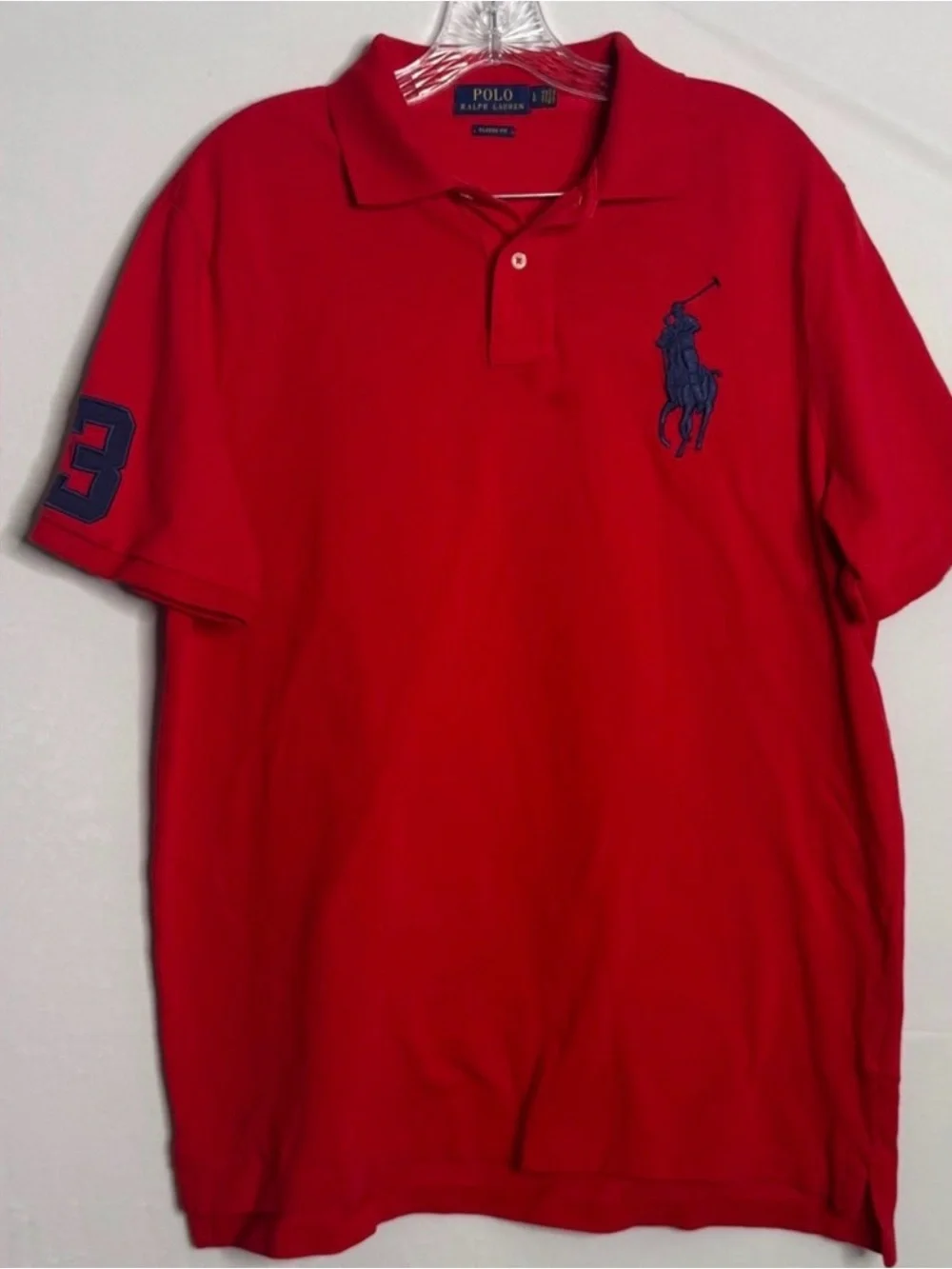 Ralph Lauren Red Shirt with Navy‎ Logo